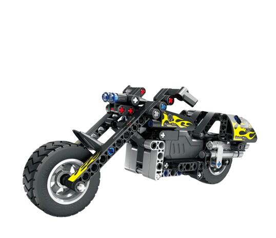 ブロック プルバック バイク HA901848 183ピース　　　車 バイク おもちゃ 組立て ブロックカー ゼンマイ式 レゴ互換品 立体 パズル 知育 知育玩具 男の子 6歳 7歳 8歳