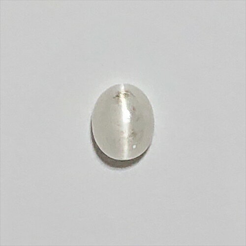 【宝石・ルース】セルサイトキャッツアイ　Serussite　4.17ct　白鉛鉱【レアストーン】【送料無料】57600　希少石　天然石　パワーストーン