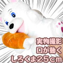 【翌日発送】パペット ぬいぐるみ しろくま 白熊 熊 腹話術 人形劇 手袋 25cm 動物 子供大人対応 お祝い ハロウィン プレゼント袋付【現品写真有】