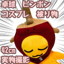 【翌日発送】卓球 ピンポン コスプレ 被り物 ぬいぐるみ 帽子 国内 42cm【残5限定】