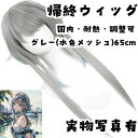 ウィッグ カツラ 帰終 原神 国内・耐熱・調整可 グレー・水色 国内65cm【残3限定】