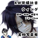 ウィッグ カツラ 伏見猿比古 K アニメ 眼鏡付き コスプレ 衣装 小道具 耐熱 サイズ調整可 国内25cm【残3】