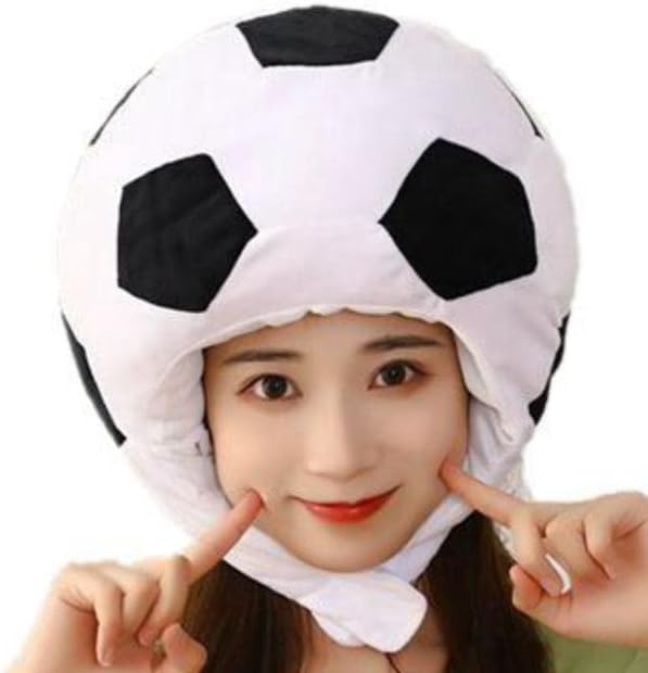 【翌日発送】サッカーボール 帽子 サッカー ワールドカップ コスプレ 被り物 30cm コスチューム ぼうし ぬいぐるみ ハロウィン【現品写真有】