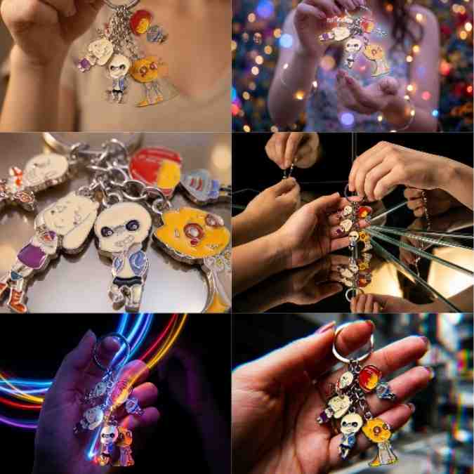 サンズ キーホルダー アンダーテイル トリエル　金属　5吊 国内11cm【残3】