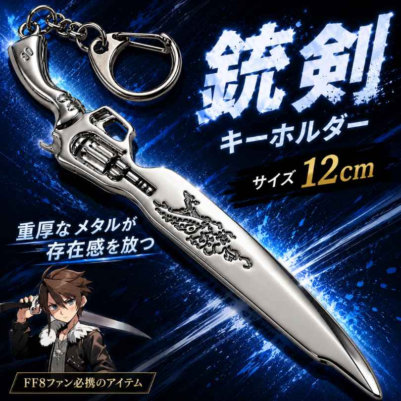 銃剣 キーホルダー FF8 アクセサリー コスプレグッズ 国内製 12cm【残3】