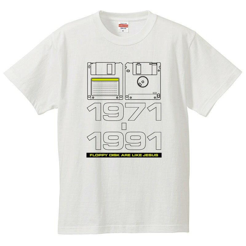 楽天おもしろtシャツ屋さん 楽天市場店おもしろtシャツ 文字 ジョーク パロディ FLOPPY DISK パソコン インターネット ゲーム IT PC 家電系 面白 半袖Tシャツ メンズ レディース キッズ