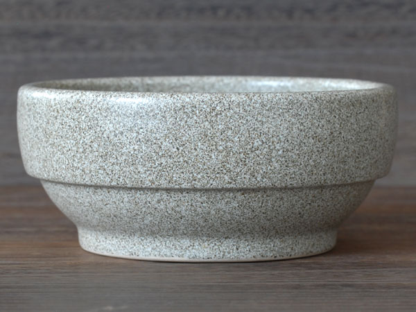 グレー石目調 スタッキングビビンバ（M) / 食器 耐熱 直火OK 口径約18.0cm 美濃焼 業務用 取り寄せ商品