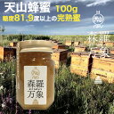 森羅万象 天山蜂蜜 はちみつ 100g 年間でわずか二週間ほどしか開花しない貴重な花のハチミツ