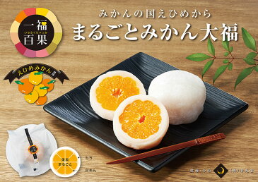 一福百果 フルーツ大福3種セット(まるごとみかん大福・はっさく大福・あまなつ大福 各4個)計12個入【愛媛県今治にある和菓子屋 清光堂】