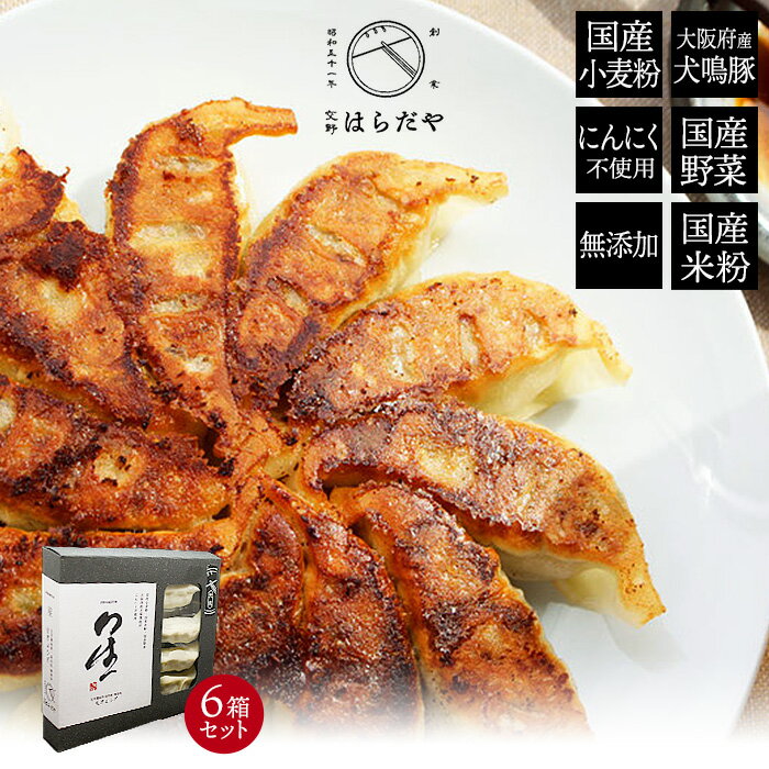 お歳暮 交野はらだや 星 生ぎょうざ 6パック ギフトボックスセット 無添加 国産素材 ギフト のし対応可 冬ギフト