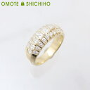 750 スクエア ダイヤモンド リング 指輪 #12 12号 K18 18金 YG イエローゴールド D:1.58ct 4月 誕生石 天然石 アクセサリー ジュエリー レディース 美品 仕上げ済み【中古】(4)