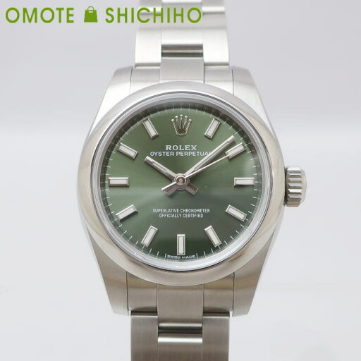ROLEX ロレックス オイスターパーペチュアル 176200 ランダム番 グリーン 緑 ステンレス シルバー 自動巻き オートマ 時計 レディース【中古】 ROLEX ロレックス オイスターパーペチュアル 176200 ランダム番 グリーン 緑 ステンレス シルバー 自動巻き オートマ 時計 レディース【中古】