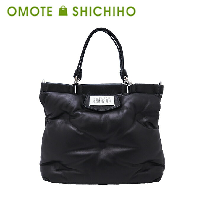 【未使用品】 Maison Margiela メゾンマルジェラ トートバッグ スモール 2way ハンドバッグ ショルダーバッグ グラムスラム ナッパレザー Glam Slam S56WD0133 ブラック 黒 レディース メンズ【中古】