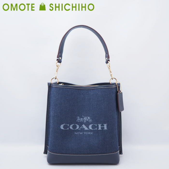 COACH コーチ モリー 2wayバケット 22 ハンドバッグ ショルダーバッグ デニム スムースレザー レザー インディゴブルー CH224 レディース