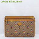 【セール！】【未使用品】GUCCI グッチ スリムポーチ クラッチバッグ ミニGGスプリーム ブラウン 602552 DISNEY ディズニーコラボ ミッキーマウス レディース メンズ 美品71,800円→62,800円に値下げしました！【中古】