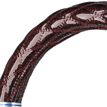 メーカー直送 ジェットイノウエ モコモコハンドルカバー ダブルステッチ ブラック/赤糸 細巻き富士 2HL-B（48cm） 586580 ※代引・返品不可 3