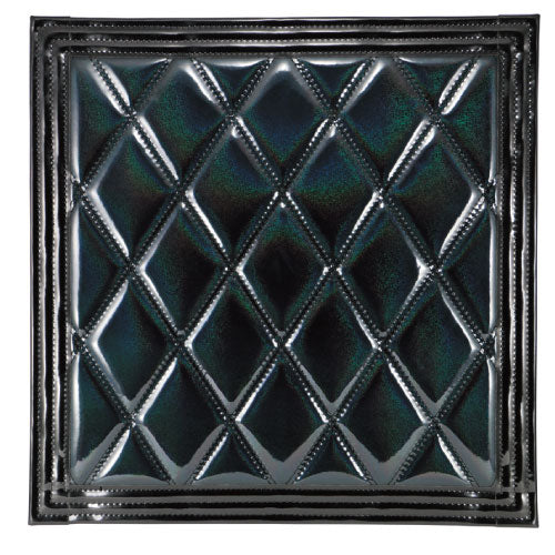 メーカー直送 ジェットイノウエ ウレタン入り泥除け［綺羅］Wステッチ 600×600 ブラック/ブラック 縦600×横600 523915 ※代引・返品不可