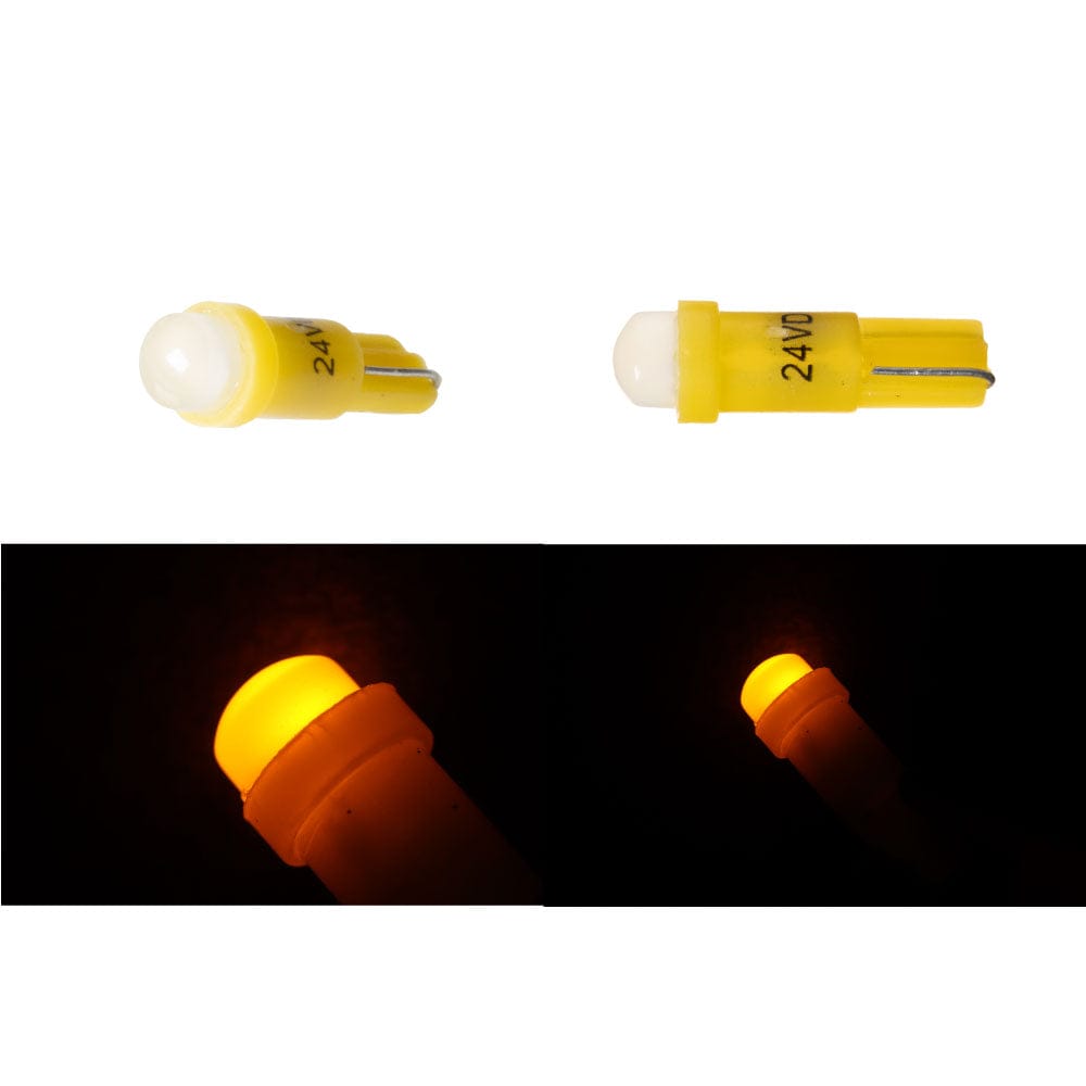 メーカー直送 ジェットイノウエ 高輝度LEDウェッジ球 T5サイズ 24V 各色 アンバー 528428 ※代引・返品不可