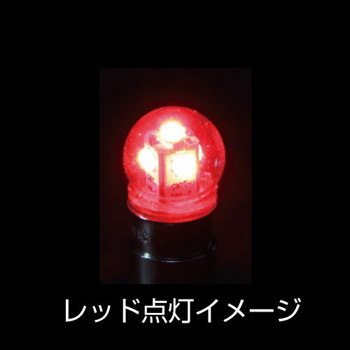 メーカー直送 ジェットイノウエ LED G-18電球タイプソケット式バルブ レッド DC24V 528706 ※代引・返品不可