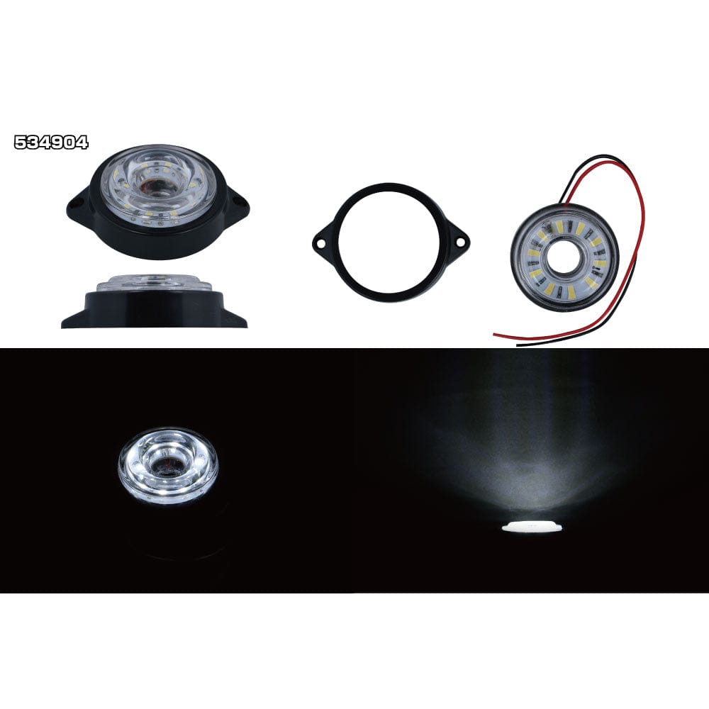 乐天商城 - メーカー直送 ジェットイノウエ LED サイドマーカー丸型 24V車用 LEDサイドマーカーランプ 丸型 534904 ※代引・返品不可