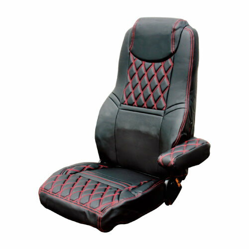 メーカー直送 ジェットイノウエ シートカバーCOMBI 日野NEWプロフィア用 ブラック/赤糸 595342 ※代引・返品不可