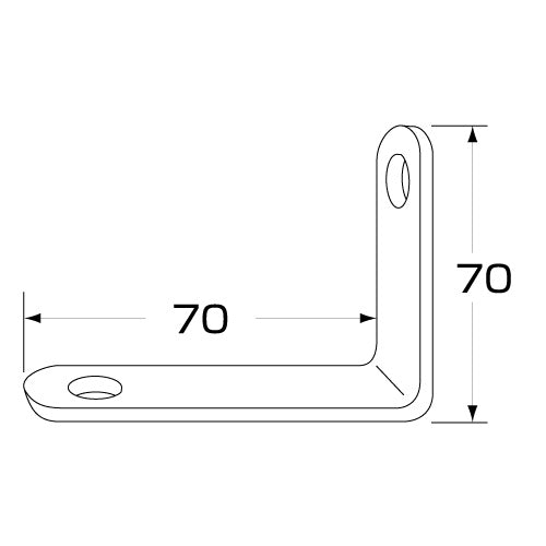 メーカー直送 ジェットイノウエ ストロングステー ストレート ステンレス No.13（70×70） 596113 ※代引・返品不可