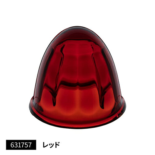 メーカー直送 ジェットイノウエ A型バスマーカーランプ用レンズ レッド 631757 ※代引・返品不可