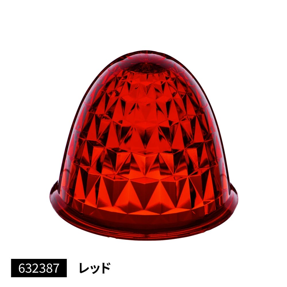 メーカー直送 ジェットイノウエ バスマーカーランプ G-1型用レンズ レッド 632387 ※代引・返品不可