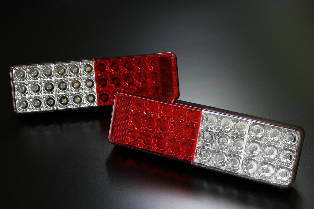 メーカー直送 モーターファーム JA22 66連フルLEDテールライト クリア×レッド 防水タイプ （カプラーONタイプ） ※代引不可・返品不可
