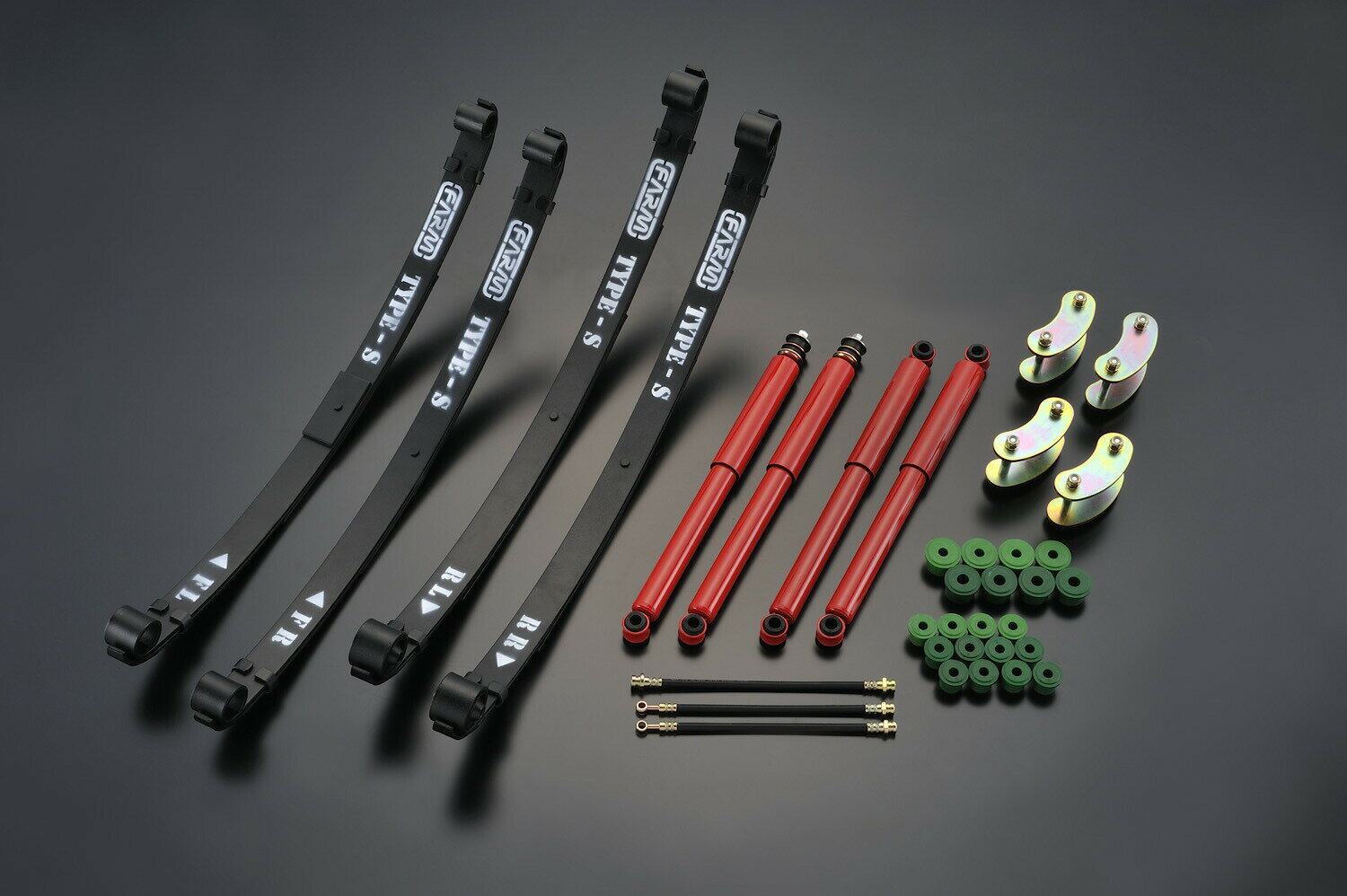 メーカー直送 モーターファーム ジムニーリーフタイプS足回りキット 【 FARMレボリューションSET 】 ※代引不可・返品不可