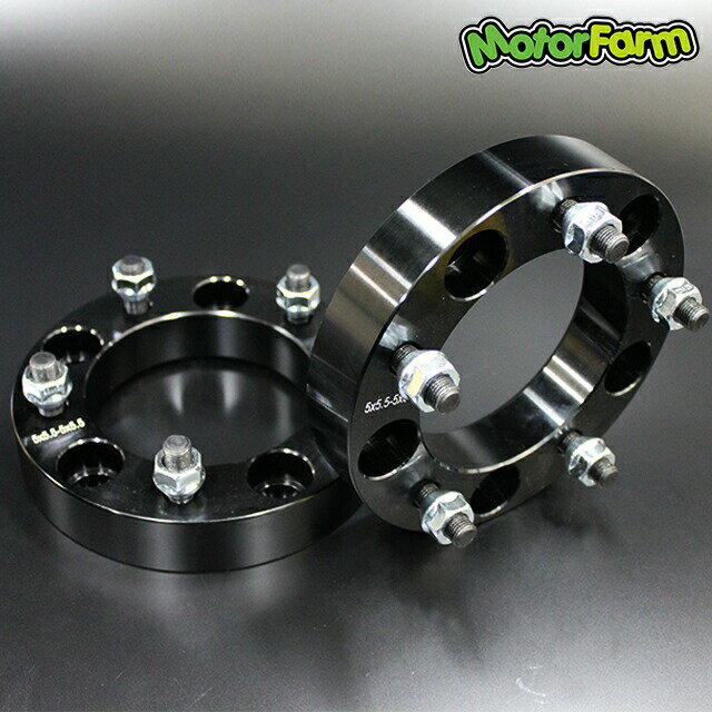 メーカー直送 モーターファーム ワイドトレッドスペーサー 30mm 5H/139.7-P1.25 ブラック 4枚1台分 ※代引不可・返品不可