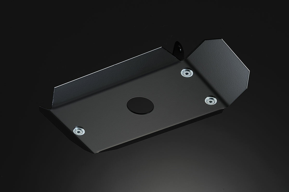 メーカー直送 モーターファーム トランスファー　スキッドガード ジムニーJA用　ハイテン鋼製　黒 ※代引不可・返品不可