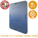 メーカー直送・6枚セット/クワトロボード ハード 青 50mm×1000mm×1200mm