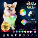 【楽天ランキング★1位】首輪 犬 猫 LEDライト チャーム 防水 USB充電 首輪 ハーネス 夜 散歩グッズ 明るい 点灯 リード 散歩ライト 軽量 簡単着脱...