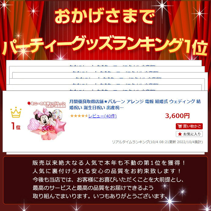 9月18日(金)★到着可能★ バルーン イニシャル アレンジ 電報 結婚式 ウェディング 結婚祝い 誕生日祝い 出産祝い 飾り パーティー 送料無料 ディズニー ミニー ピンク 彼女 女の子 女子 母親 ハロウィン プレゼント 専門 ランキング omutsufactory-10003828 おむつケーキ研究所 サンプル画像2