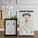 5月8日(木)★到着可能★ 命名書 ぺたっち ベビー 用手形 足形 出産祝い アート制作キット 送料無料 汚れない フィルムインキ シャチハタ スタンプ 可愛い...