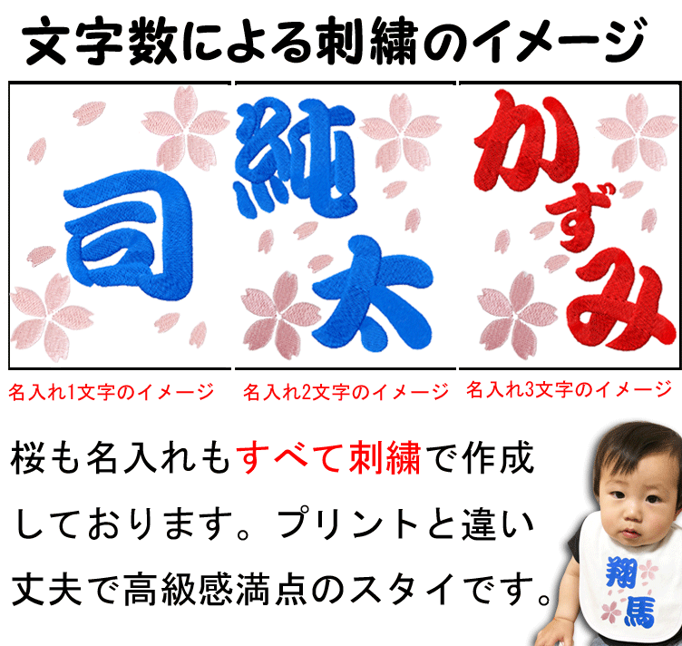 名入れ よだれかけ　和柄 スタイ　男の子 女の子 出産祝い