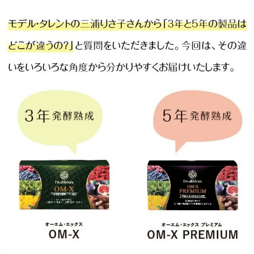 サプリ 植物醗酵 サプリメント OM-X PREMIUM OMX プレミアム 90粒 約一ヶ月分 1箱 カプセル オーエムエックス 乳酸菌サプリ 5年醗酵 植物性カプセル 92種類の食物 12種類の乳酸菌 三浦りさ子さん愛用 アメリカ ベストサプリメント賞受賞 発酵 送料無料 酵素 3