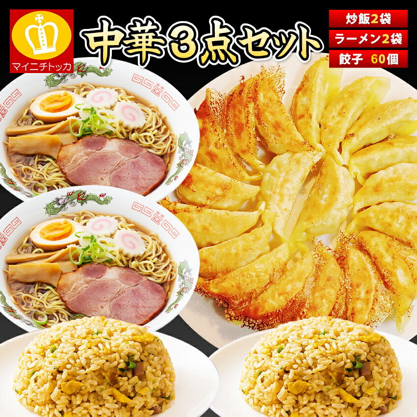 送料無料 中華3点セット 絶品餃子60