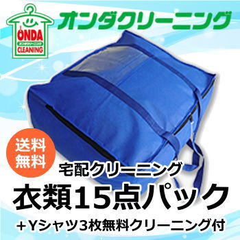 【特典付】宅配クリーニング 15点まで詰め放題　ダウン点数無制限　カシミア・アンゴラOK　大容量　送料無料(北海道…