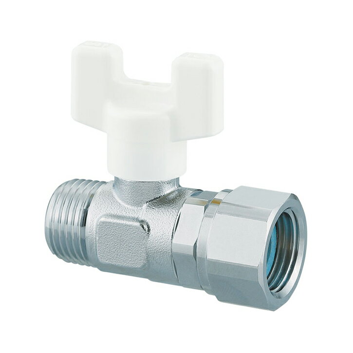 オンダ製作所　AU13-20M-S　ボールバルブ　ショートタイプ　R3/4×G1/2　ユーボール　メッキ付　認証品