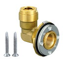 オンダ製作所 WL69A-1316-13-S おふロック UB壁貫通継手(供回り防止タイプ) Rp1/2×16A(PEX) ダブルロックジョイント