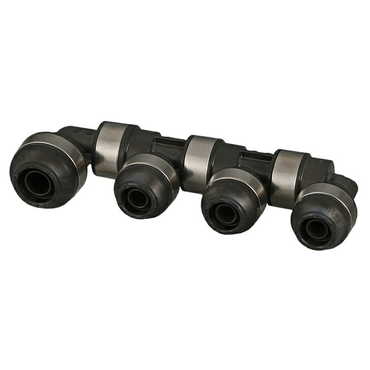 オンダ製作所　WH1A-FE04　回転ヘッダー　IN側16A（PEX）×1口、OUT側13A（PEX・PB）×3口　ダブルロックジョイント