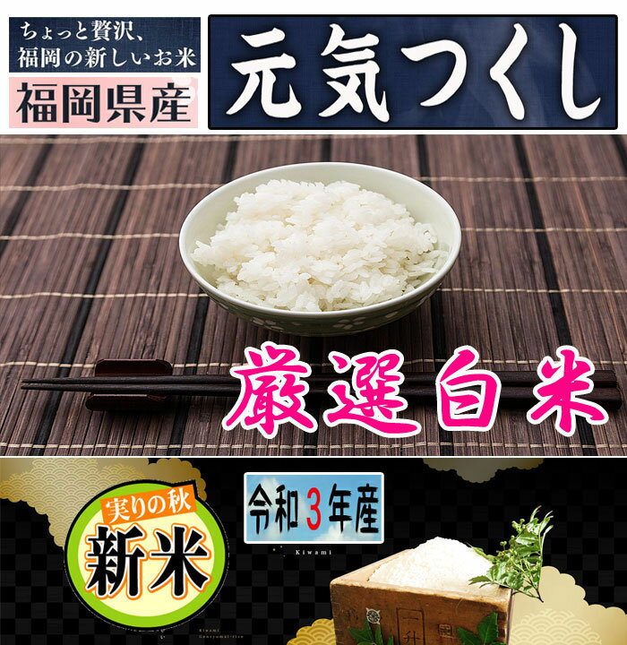 【予約割引 バースデー割引 最大10%OFF】元気つくし 新米 10Kg 令和3年産 げんきつくし 高級 白米 精米 仕立て 送料無料 福岡県産 ふるさと 産地直送 美味しい お米 うまい コメ 厳選米 九州産 米 特a 歩搗き 2021年産 10キロ 搗きたて 人気 ブランド米 推奨米