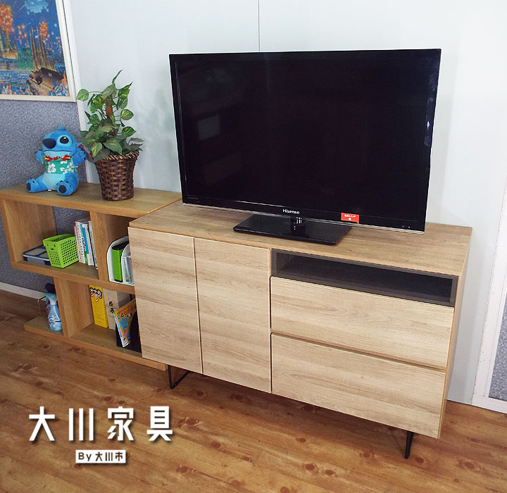 リビングボード キャビネット 幅120 北欧 モダン 完成品 大川家具 テレビボード TV台 アンティーク 日本製 送料無料 サイドボード シンプル コンパクト 奥行45 高さ70 ローボード 脚付き 木製 特価 ナチュラル ブラウン 室内設置無料 激安 セール