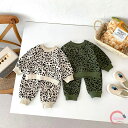 セットアップ キッズ ベビー服 2点セット男の子 女の子ヒョウ柄tシャツ春秋冬 長袖 ズボン 子供服tシャツ パンツ ジュニア 赤ちゃん ジーパン おしゃれ 可愛い 入園 入学 幼稚園 小学生スポーツウェア運動服66cm73cm80cm 90cm 100cm 誕生日 プレゼント お出かけ