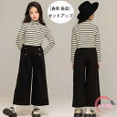 子供服 女の子 セットアップ キッズ 秋冬 新品 おしゃれ 上下セット 学生 レジャー パンツセット ブラック 通学着 秋着 冬着 ジュニア服 ガールズ 長袖 ...