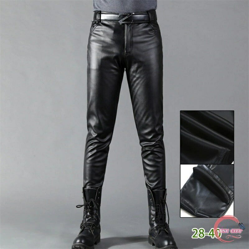 レザーパンツ メンズ スキニー 革パンツ 細身 ジョガーパンツ おしゃれ 革パン PUレザー 合成革 偽革 大人 父の日 春 夏 秋