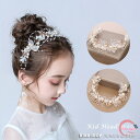 ヘッドドレス キッズ ヘアアクセサリー 子供 髪飾りフォーマル 結婚式 ピアノ発表会 七五三 入学式 入園式 卒園式 発表会 プレゼント花冠 カチューシャ バレ...