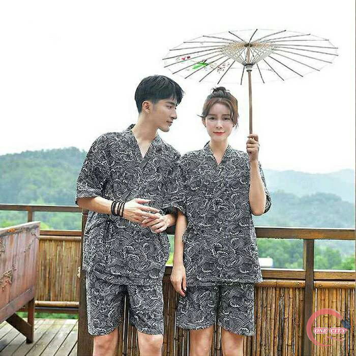 M-4XL 甚平 じんべい メンズ レディース 男女兼用 カップル 上下セット 総柄 綿100% 2点セット 花火大会 夏祭り 男性 父の日 ルームウェア 和服...